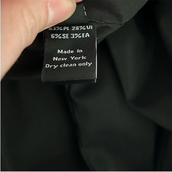 Brandon Maxwell Asymmetrical Velvet Mini Dress Black - Picture 12 of 13